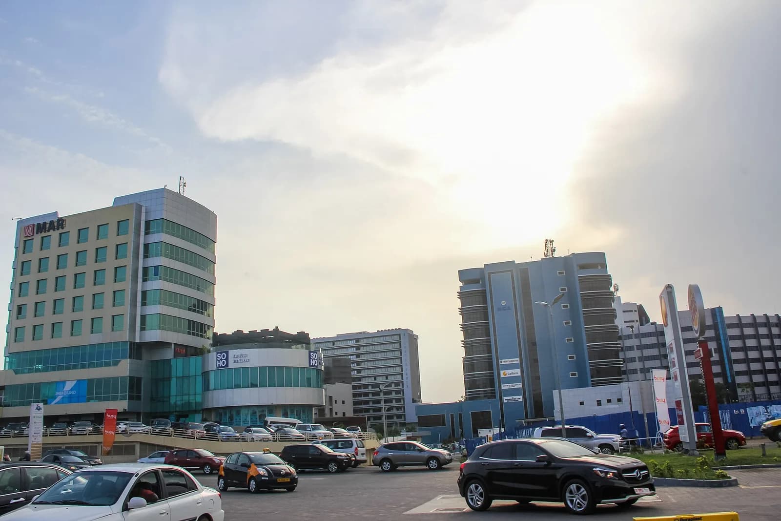 Vue du centre d’Accra au Ghana