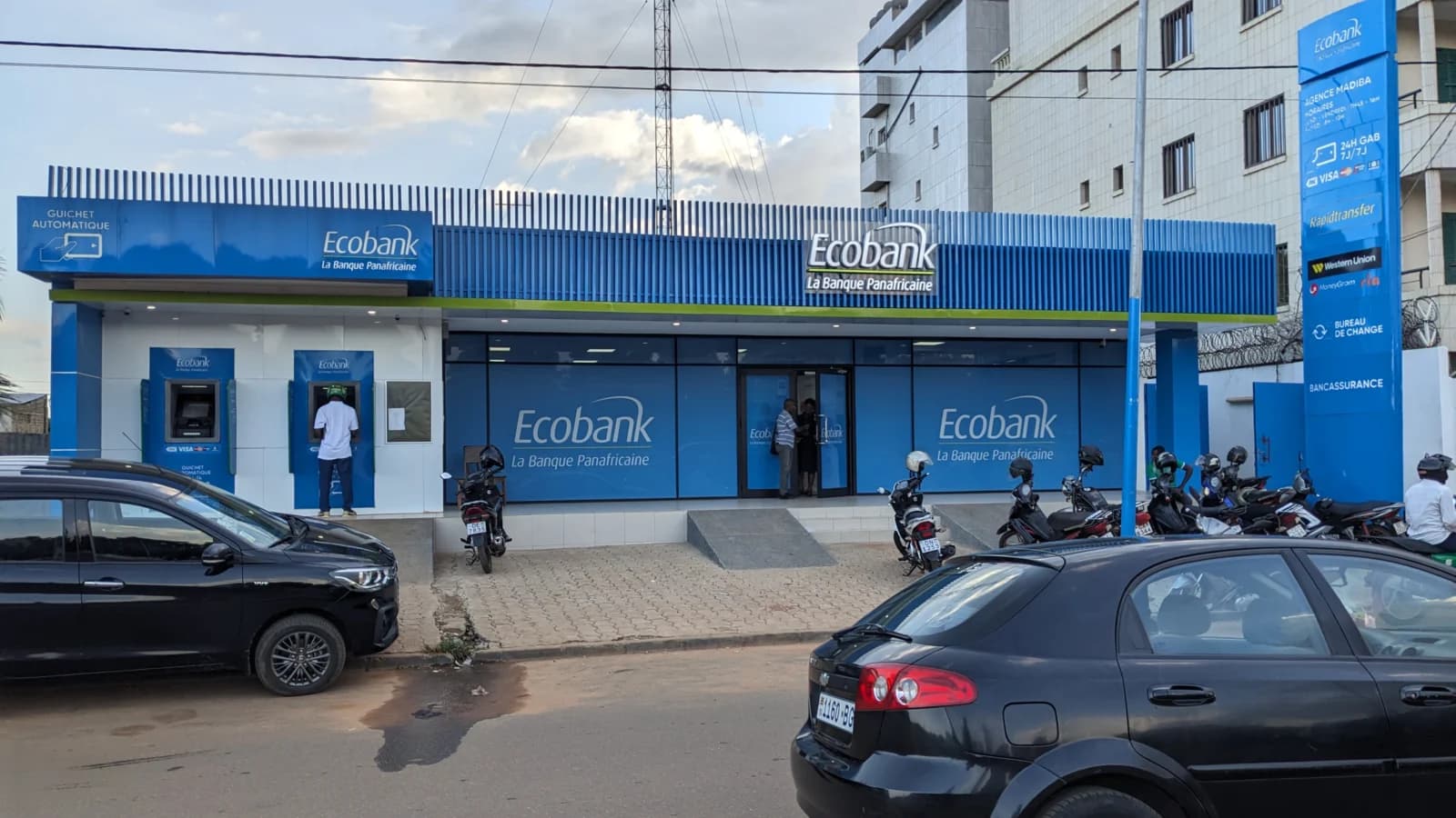 Façade d’une agence Ecobank à Atigangomé au Togo