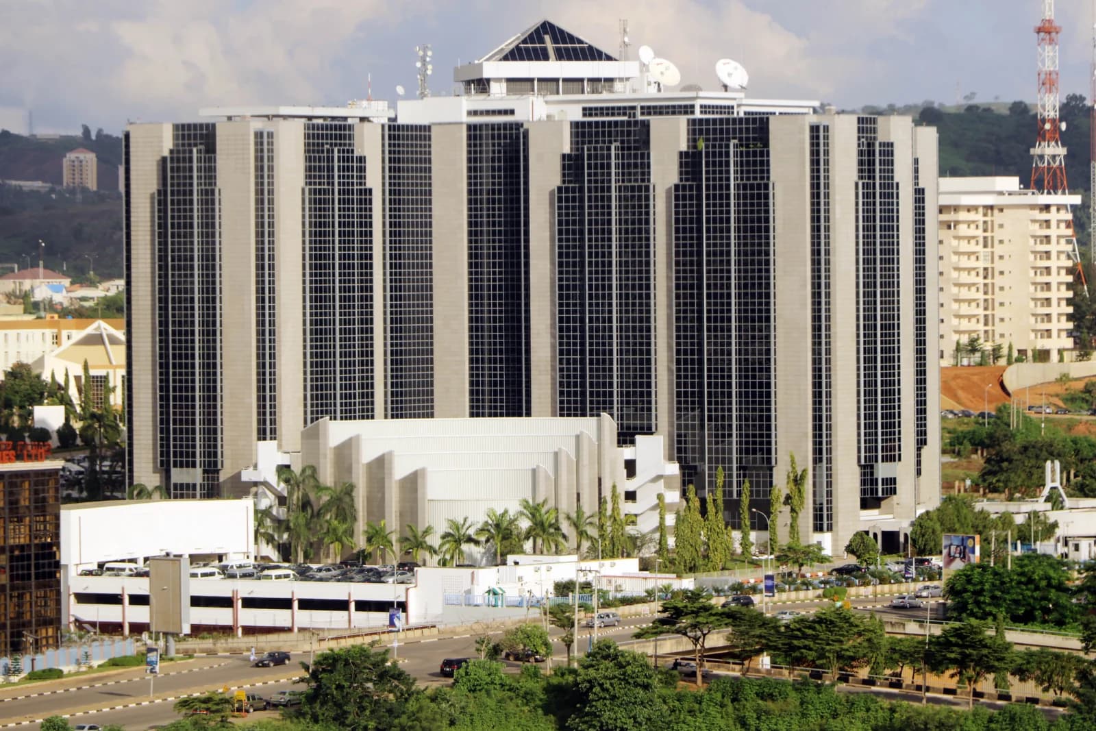 Siège de la Banque centrale du Nigeria à Abuja, photographié en septembre 2017