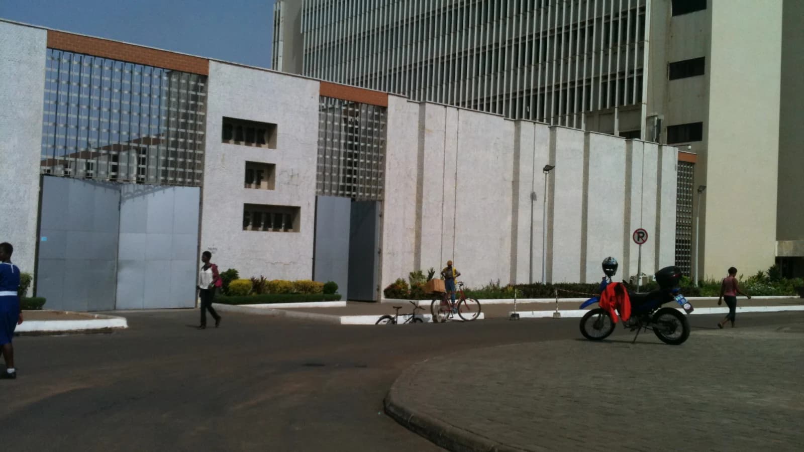 Façade de la Banque du Ghana à Accra