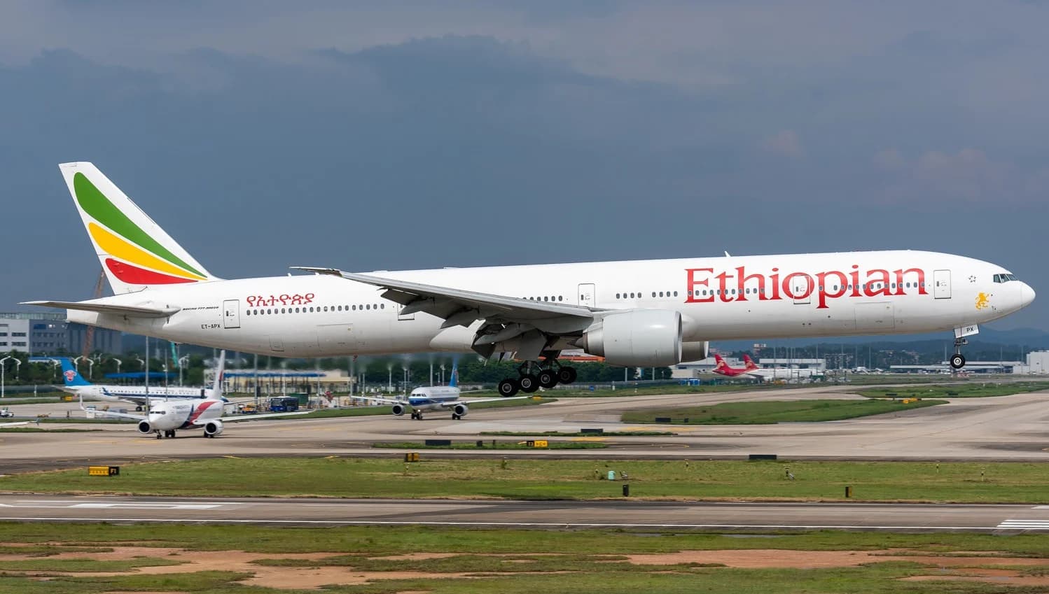 Boeing 777-300ER d’Ethiopian Airlines en vol