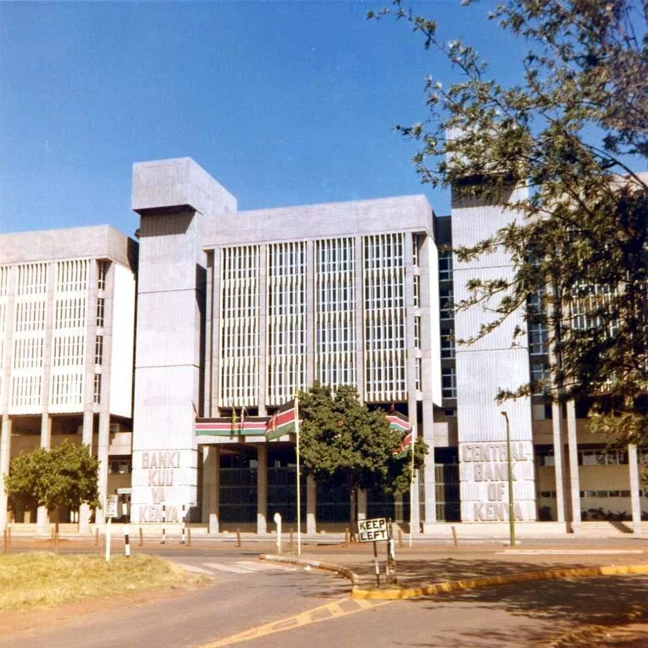 Façade de la Banque centrale du Kenya à Nairobi