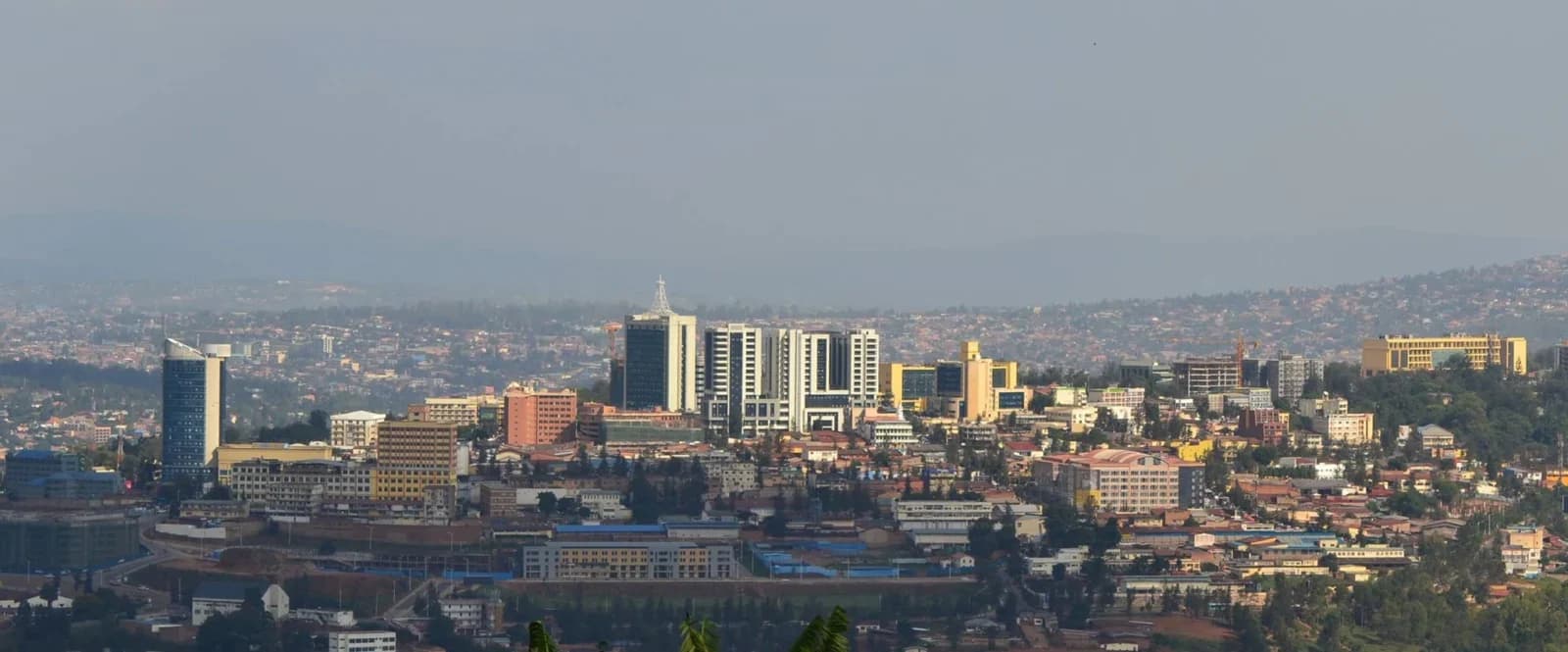 Vue du centre-ville de Kigali au Rwanda