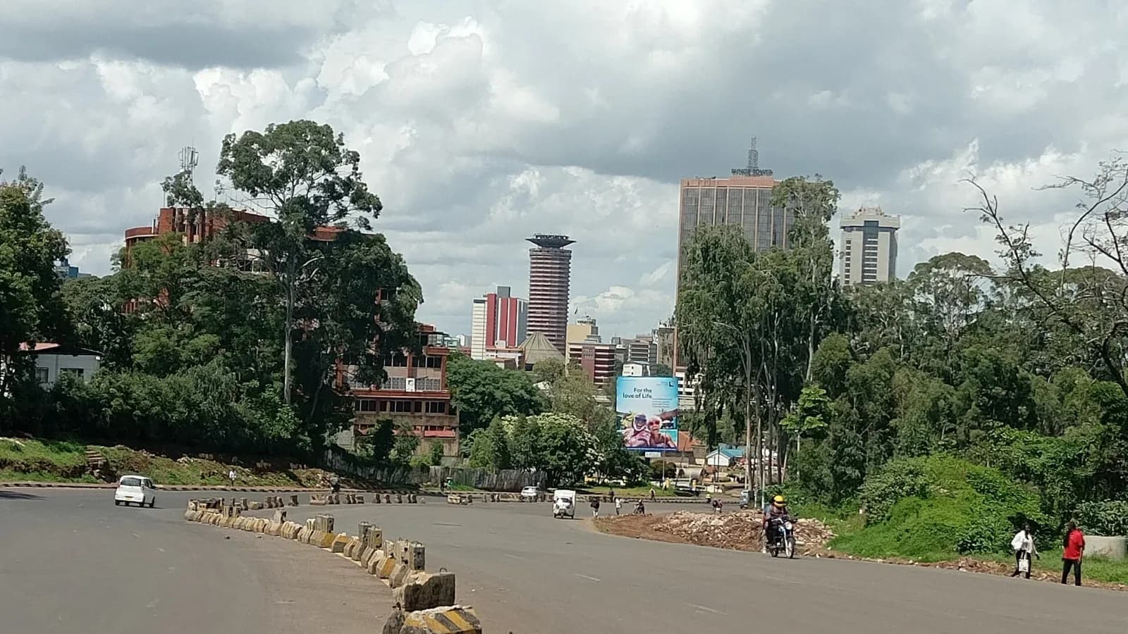 Vue du centre d’affaires de Nairobi, où Microsoft réorganise ses activités d’ingénierie