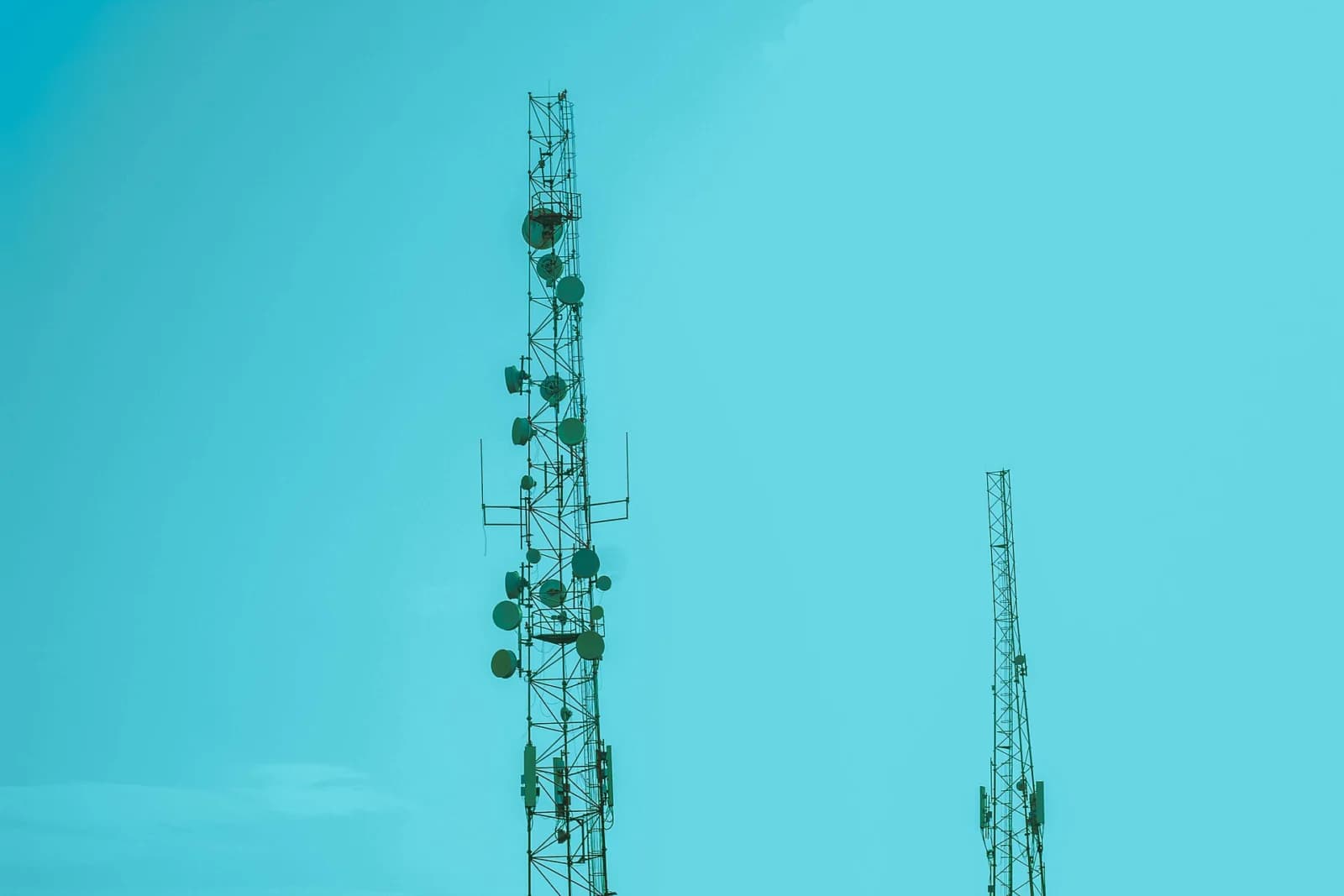 Pylônes de télécommunications au Nigeria, photographie d’illustration